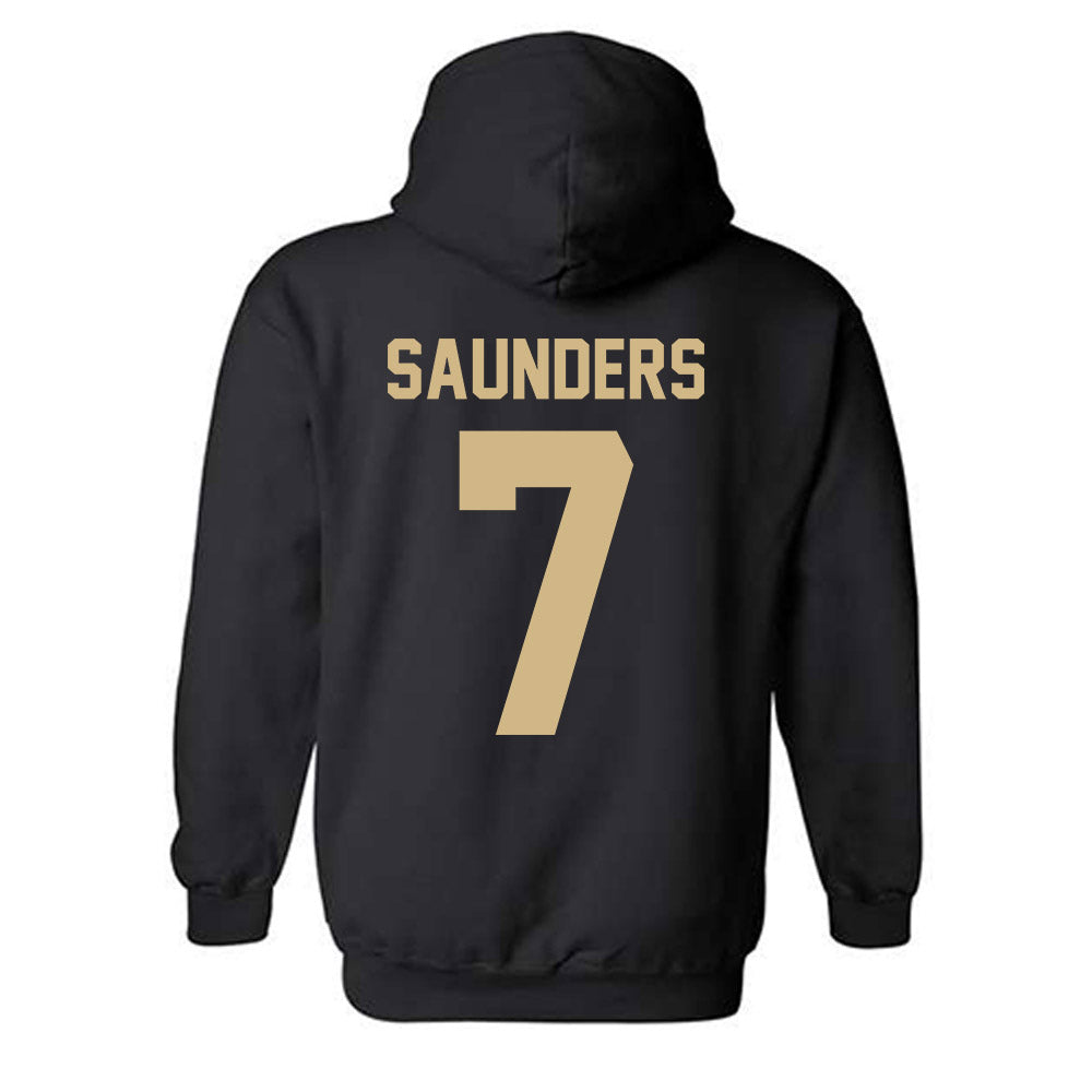 Purdue - NCAA Football : Donovan Saunders - Classic Shersey Hooded Sweatshirt-1