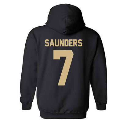Purdue - NCAA Football : Donovan Saunders - Classic Shersey Hooded Sweatshirt-1