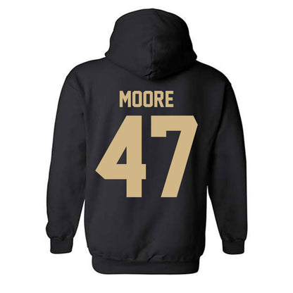 Purdue - NCAA Football : Tre Moore - Classic Shersey Hooded Sweatshirt-3