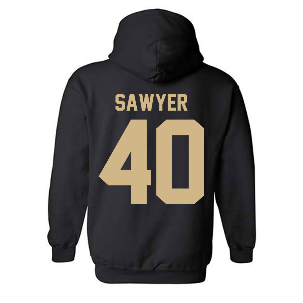 Purdue - NCAA Baseball : Barron Sawyer - Classic Shersey Hooded Sweatshirt-1