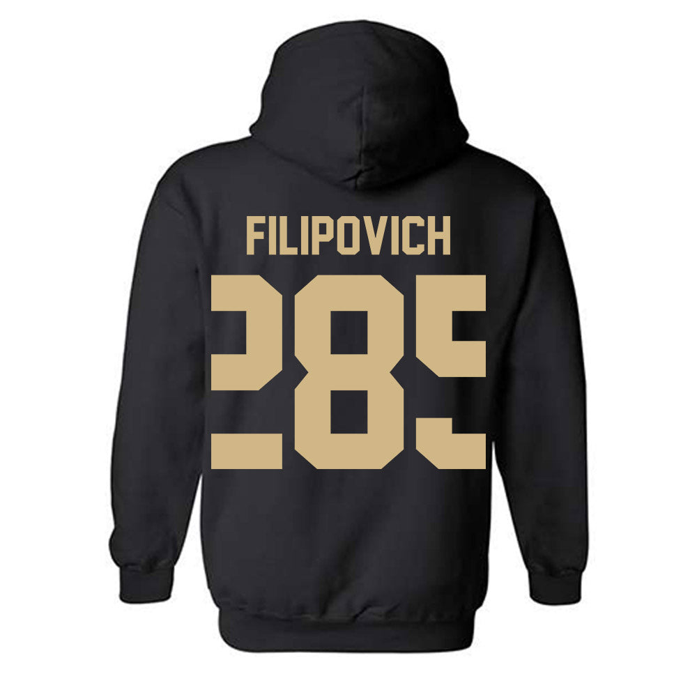 Purdue - NCAA Wrestling : Hayden Filipovich - Classic Shersey Hooded Sweatshirt-1