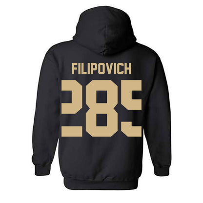 Purdue - NCAA Wrestling : Hayden Filipovich - Classic Shersey Hooded Sweatshirt-1