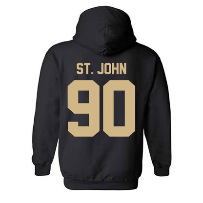Purdue - NCAA Football : Elijah St. John - Classic Shersey Hooded Sweatshirt-3