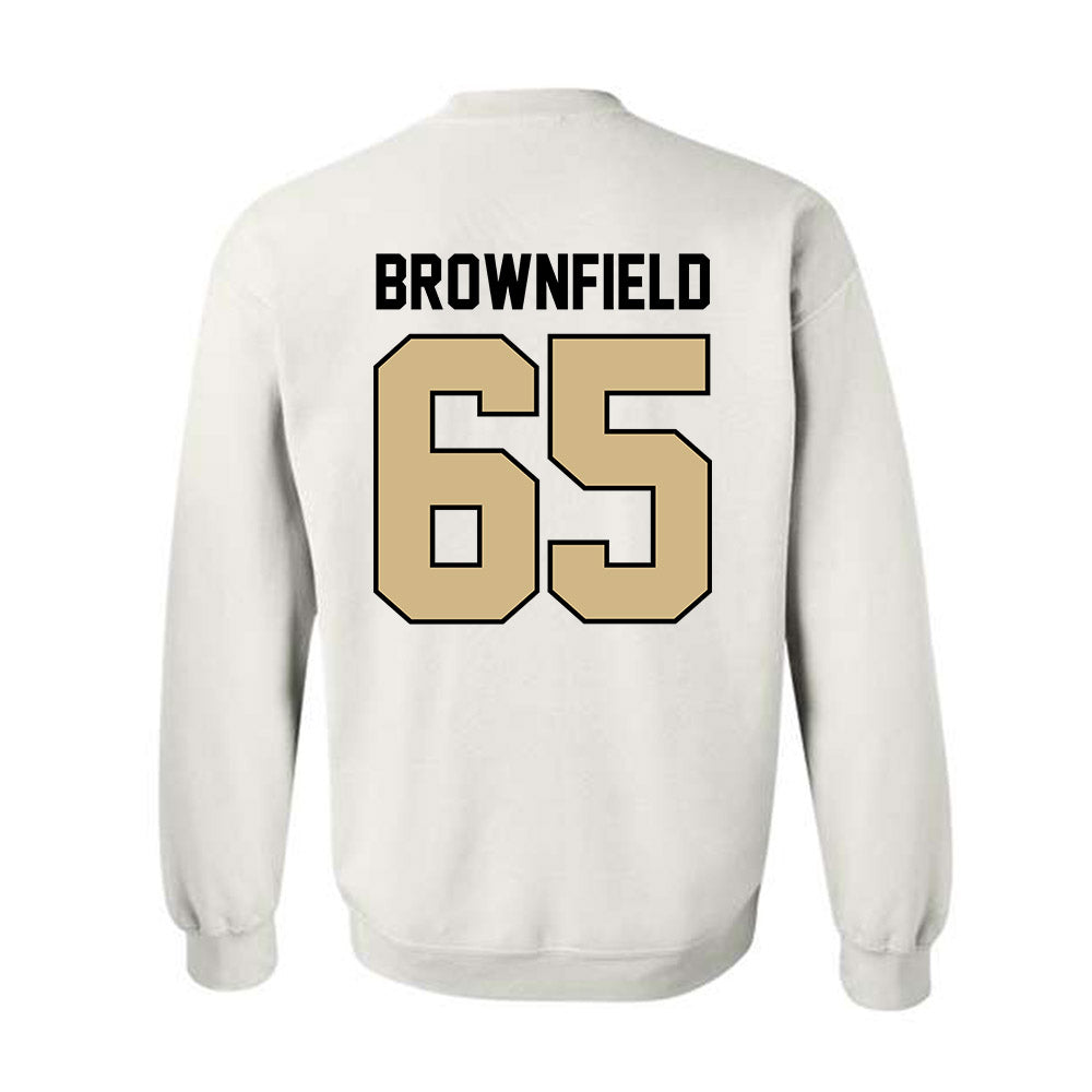 Purdue - NCAA Football : Brock Brownfield - Classic Shersey Crewneck Sweatshirt-1