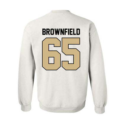 Purdue - NCAA Football : Brock Brownfield - Classic Shersey Crewneck Sweatshirt-1