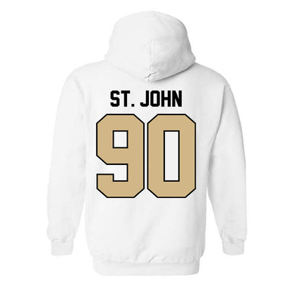 Purdue - NCAA Football : Elijah St. John - Classic Shersey Hooded Sweatshirt-2