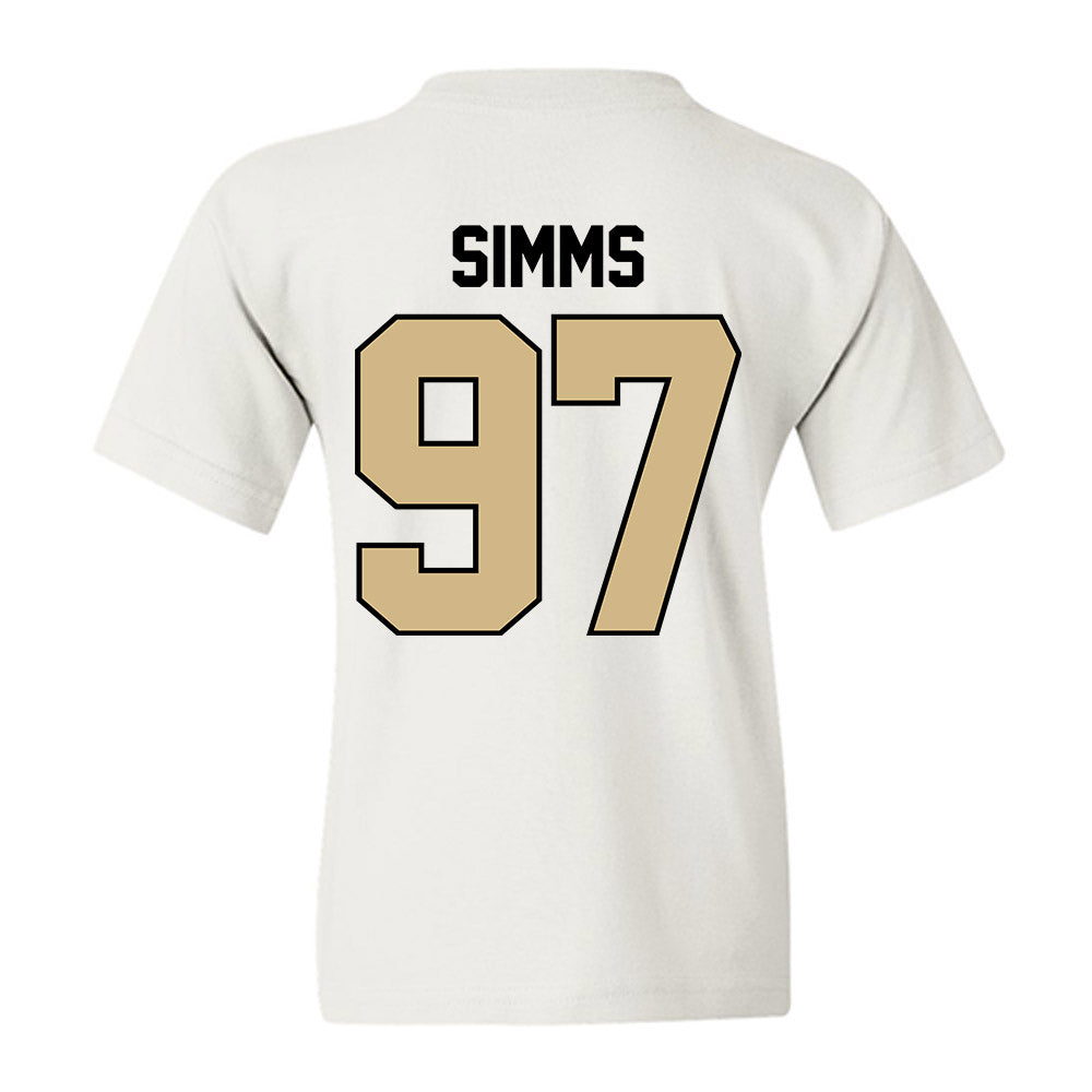 Purdue - NCAA Football : Wisdom Simms - Classic Shersey Youth T-Shirt-2