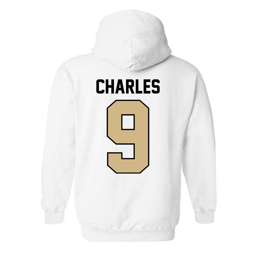 Purdue - NCAA Women's Volleyball : Dior Charles - Classic Shersey Hooded Sweatshirt-1
