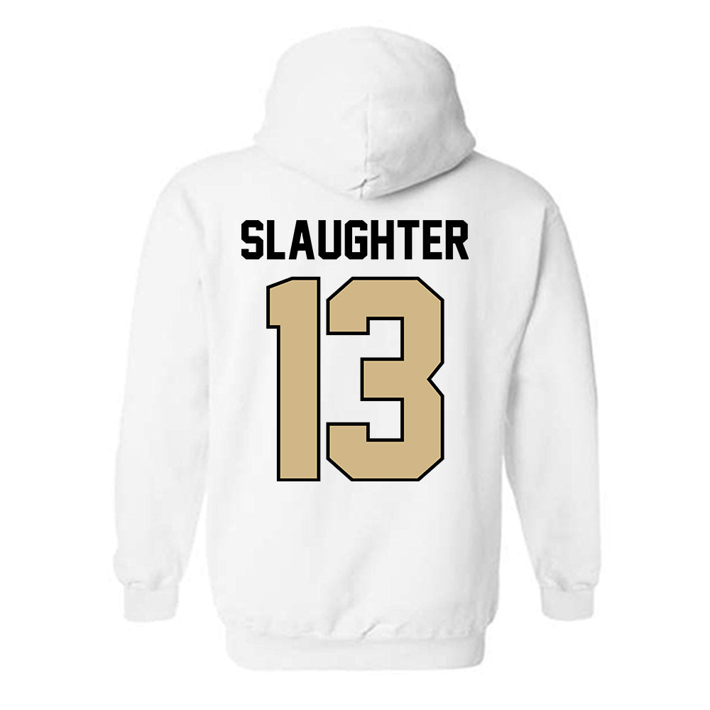 Purdue - NCAA Football : John Slaughter - Classic Shersey Hooded Sweatshirt-2