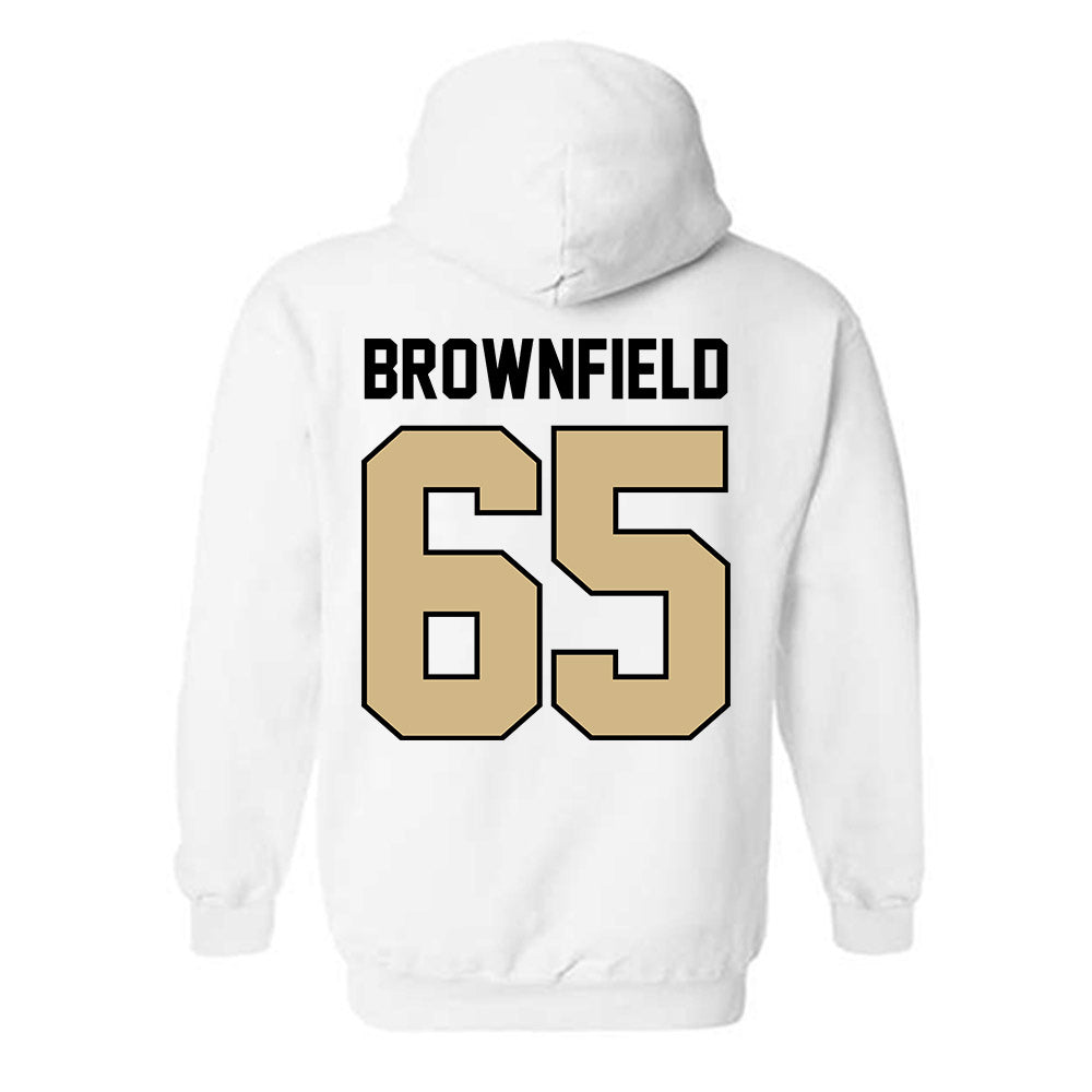Purdue - NCAA Football : Brock Brownfield - Classic Shersey Hooded Sweatshirt-1