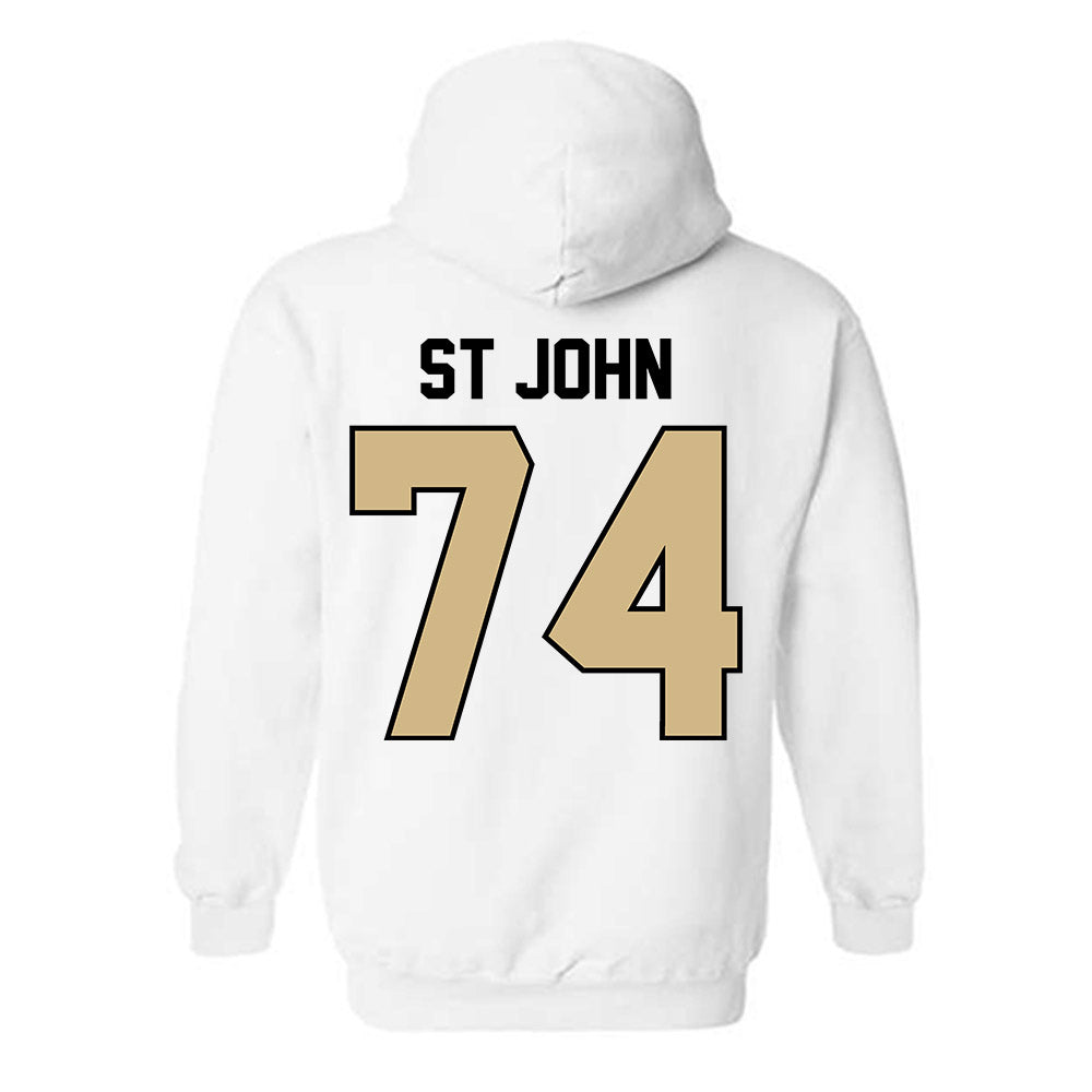 Purdue - NCAA Football : Jalen St John - Classic Shersey Hooded Sweatshirt-1