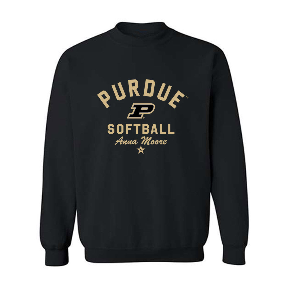 Purdue - NCAA Softball : Anna Moore - Classic Shersey Crewneck Sweatshirt-0