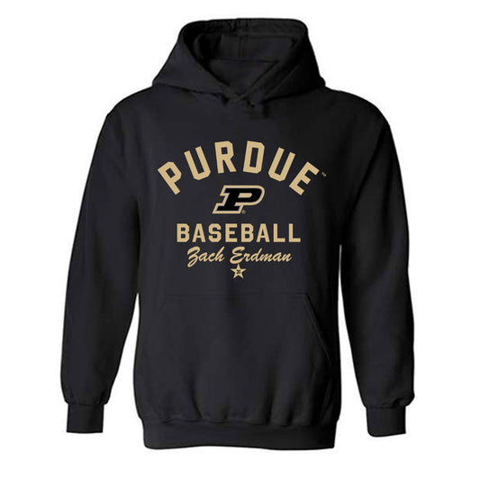 Purdue - NCAA Baseball : Zach Erdman - Classic Shersey Hooded Sweatshirt-0