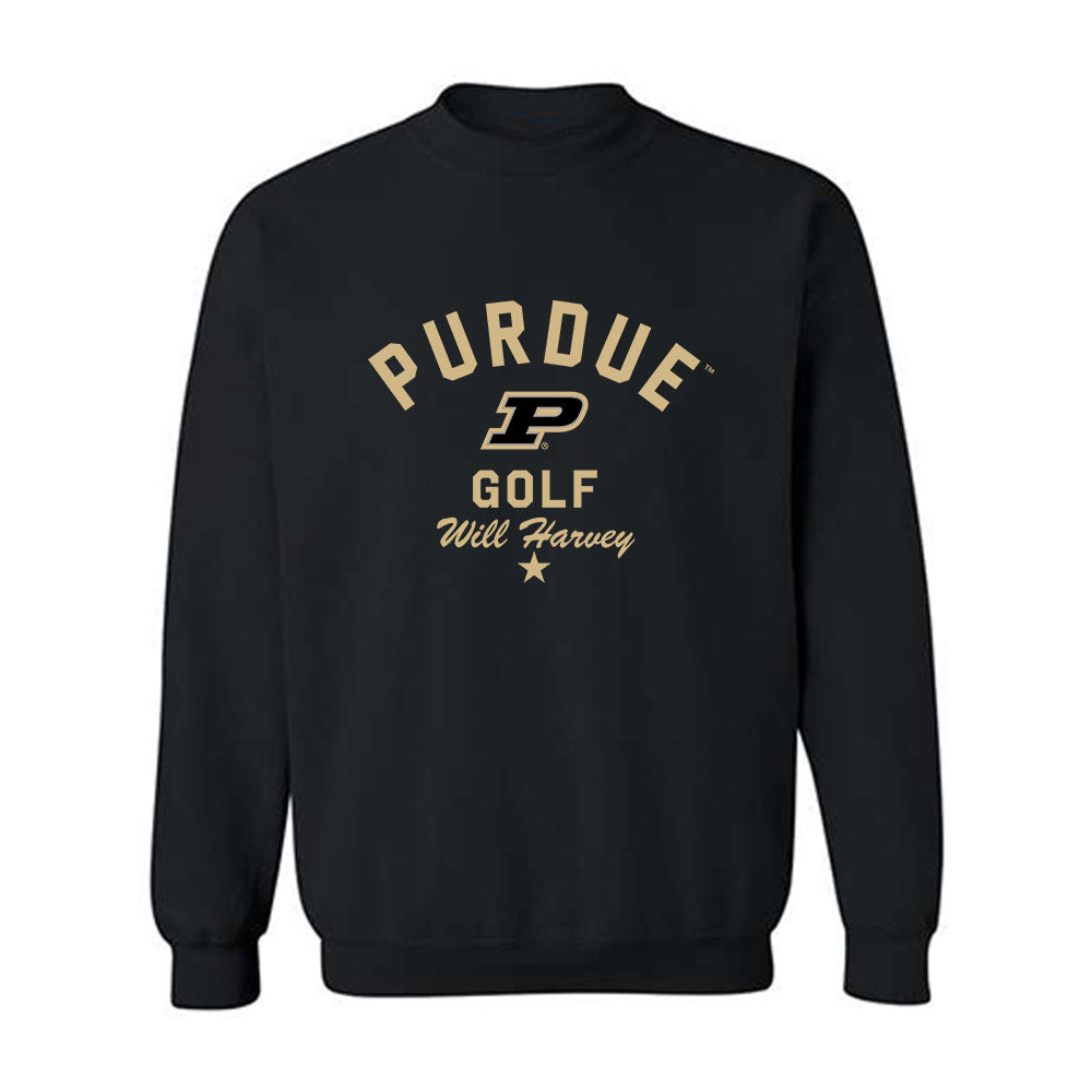 Purdue - NCAA Men's Golf : Will Harvey - Classic Shersey Crewneck Sweatshirt-0