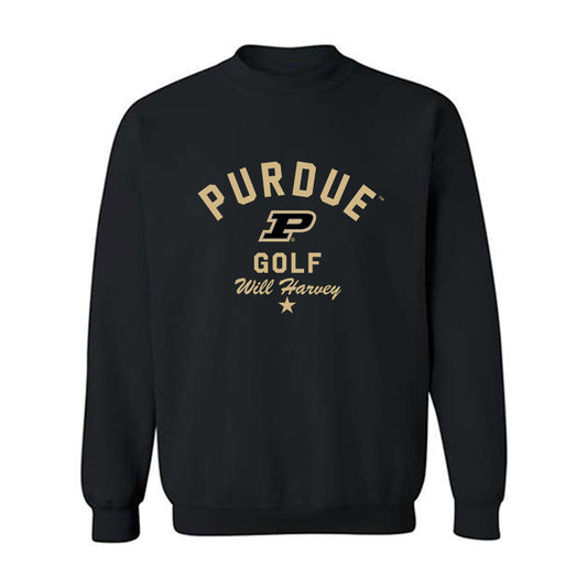 Purdue - NCAA Men's Golf : Will Harvey - Classic Shersey Crewneck Sweatshirt-0