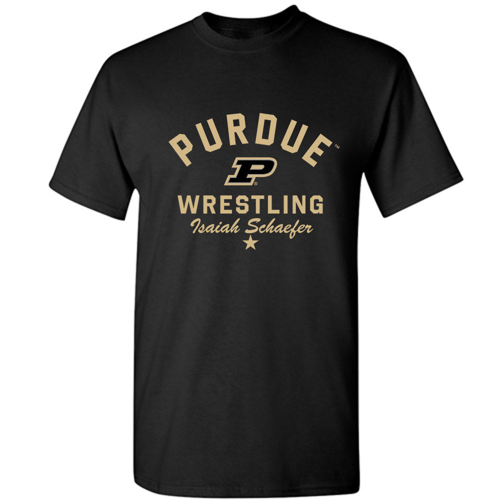Purdue - NCAA Wrestling : Isaiah Schaefer - Classic Shersey T-Shirt-0