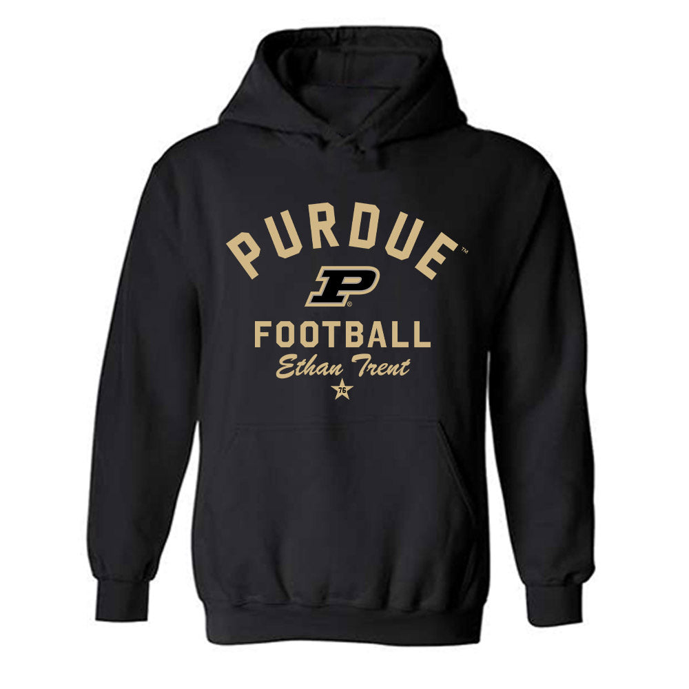 Purdue - NCAA Football : Ethan Trent - Classic Shersey Hooded Sweatshirt-0