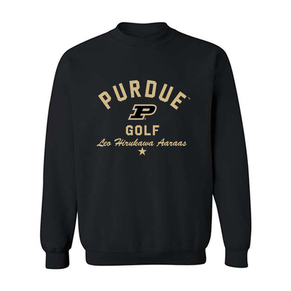 Purdue - NCAA Men's Golf : Leo Hirukawa Aaraas - Classic Shersey Crewneck Sweatshirt-0