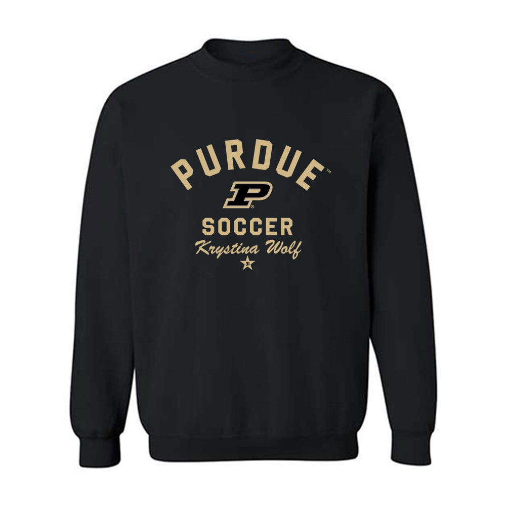 Purdue - NCAA Women's Soccer : Krystina Wolf - Classic Shersey Crewneck Sweatshirt-1