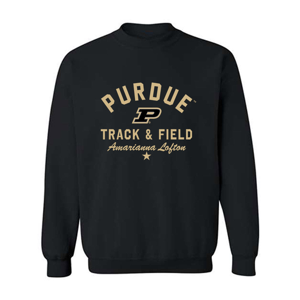 Purdue - NCAA Women's Track & Field : Amarianna Lofton - Classic Shersey Crewneck Sweatshirt-0