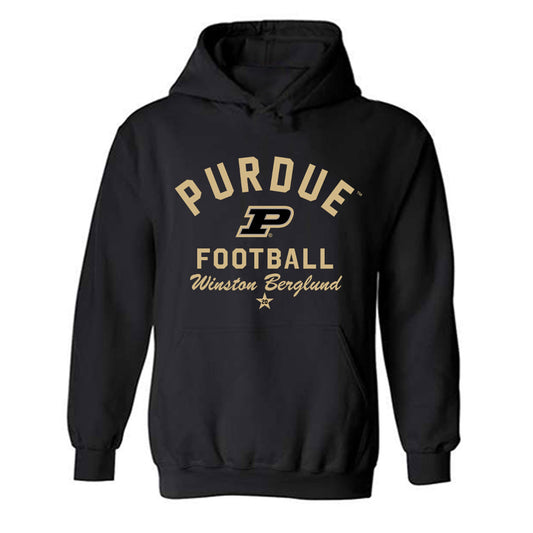 Purdue - NCAA Football : Winston Berglund - Classic Shersey Hooded Sweatshirt-0