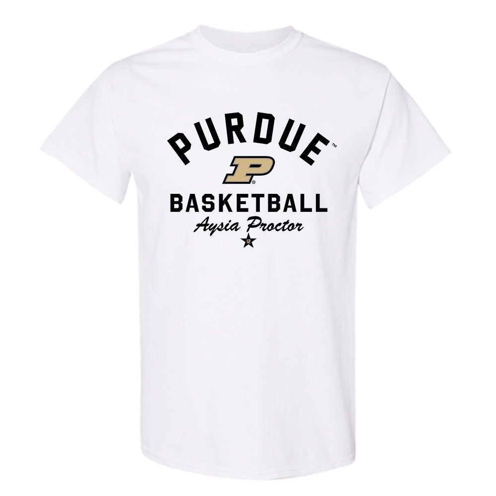 Purdue - NCAA Women's Basketball : Aysia Proctor - Classic Shersey T-Shirt-0