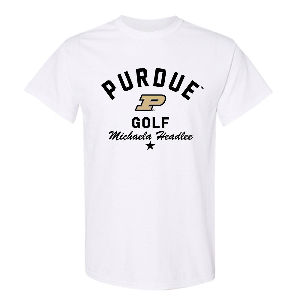 Purdue - NCAA Women's Golf : Michaela Headlee - Classic Shersey T-Shirt-0