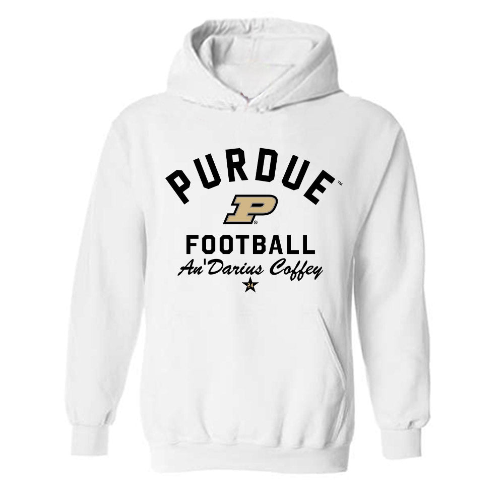 Purdue - NCAA Football : An'Darius Coffey - Classic Shersey Hooded Sweatshirt-0