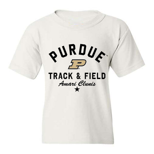 Purdue - NCAA Men's Track & Field : Amari Clunis - Classic Shersey Youth T-Shirt-0