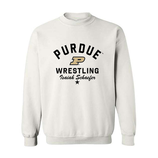 Purdue - NCAA Wrestling : Isaiah Schaefer - Classic Shersey Crewneck Sweatshirt-0
