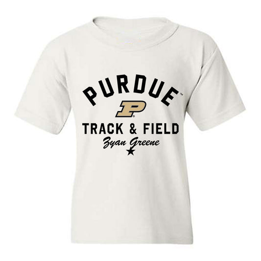 Purdue - NCAA Men's Track & Field : Zyan Greene - Classic Shersey Youth T-Shirt-0
