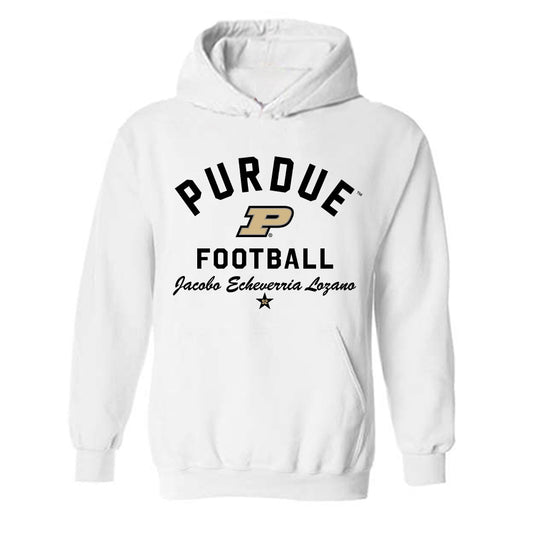 Purdue - NCAA Football : Jacobo Echeverria Lozano - Classic Shersey Hooded Sweatshirt-0