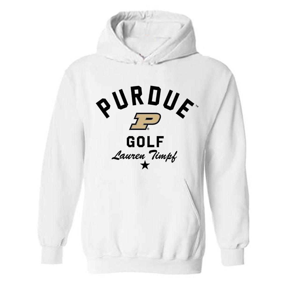 Purdue - NCAA Women's Golf : Lauren Timpf - Classic Shersey Hooded Sweatshirt-0