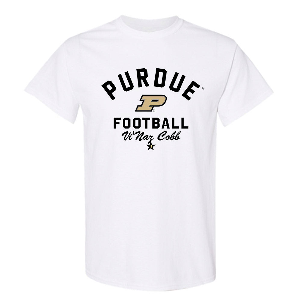 Purdue - NCAA Football : Vi'Naz Cobb - Classic Shersey T-Shirt-0