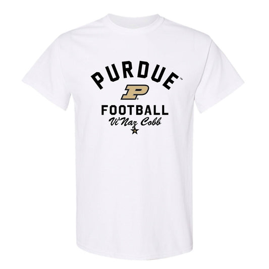 Purdue - NCAA Football : Vi'Naz Cobb - Classic Shersey T-Shirt-0