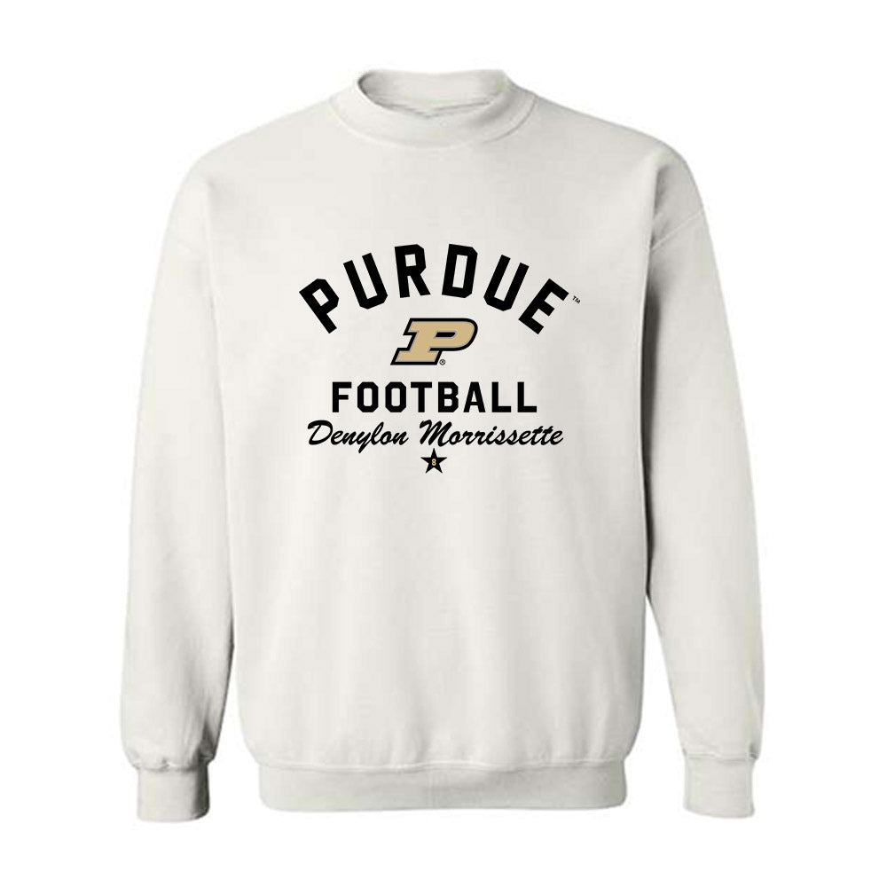 Purdue - NCAA Football : Denylon Morrissette - Classic Shersey Crewneck Sweatshirt-0