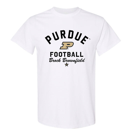 Purdue - NCAA Football : Brock Brownfield - Classic Shersey T-Shirt-0