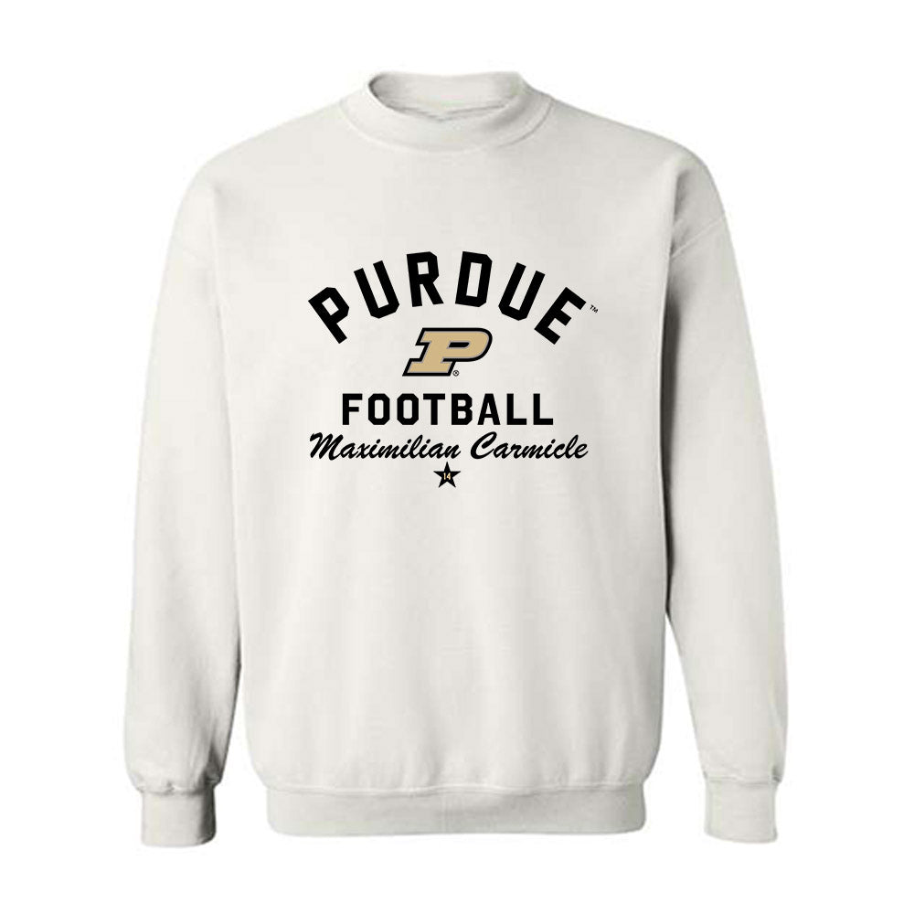 Purdue - NCAA Football : Maximilian Carmicle - Classic Shersey Crewneck Sweatshirt-0
