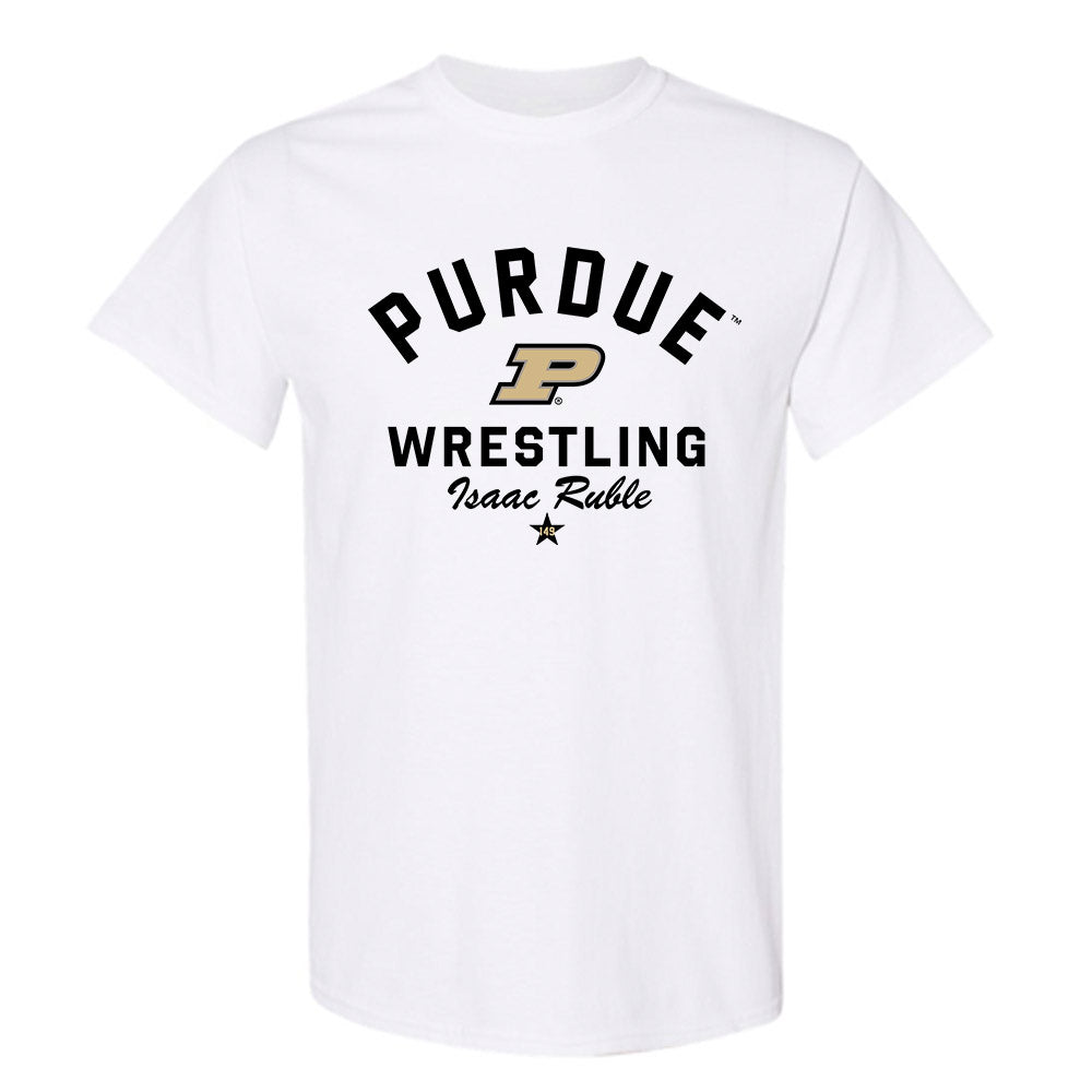 Purdue - NCAA Wrestling : Isaac Ruble - Classic Shersey T-Shirt-0