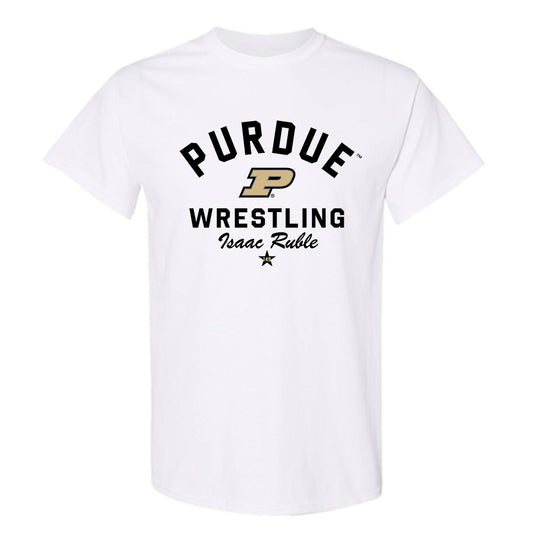 Purdue - NCAA Wrestling : Isaac Ruble - Classic Shersey T-Shirt-0