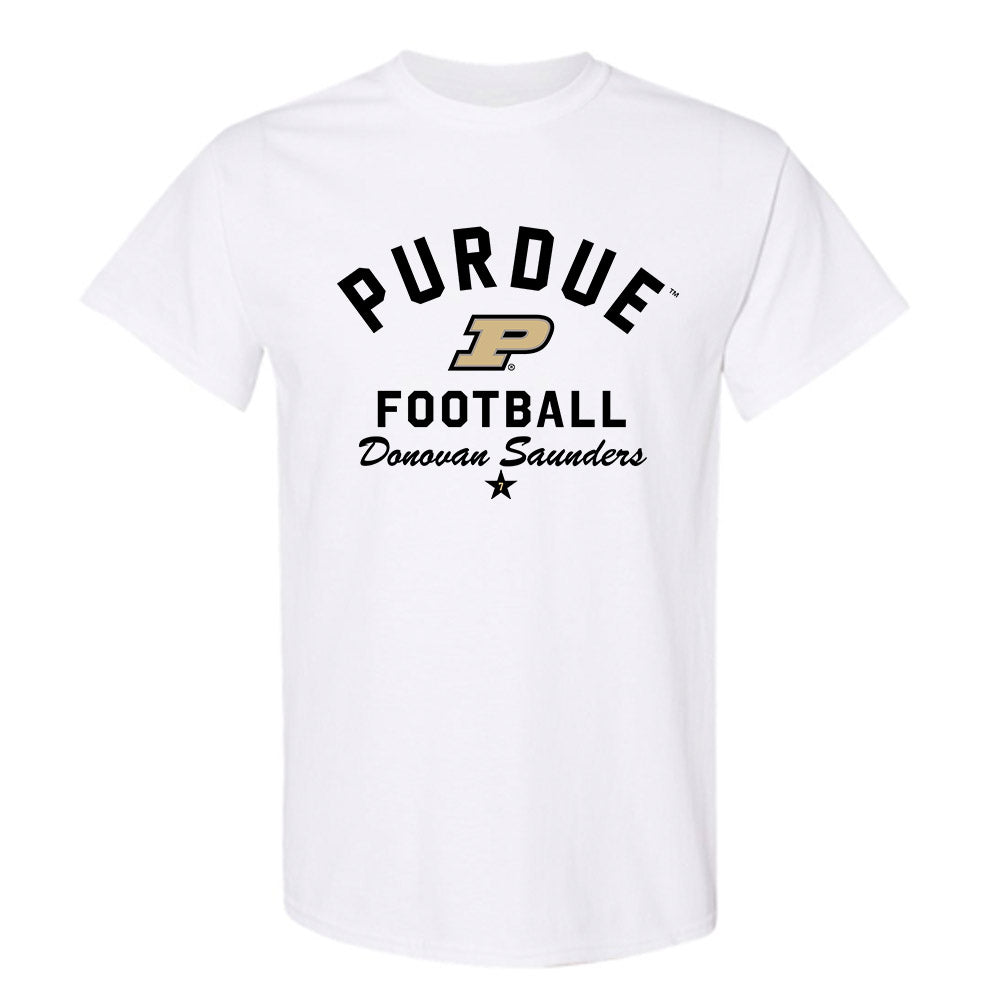 Purdue - NCAA Football : Donovan Saunders - Classic Shersey T-Shirt-0
