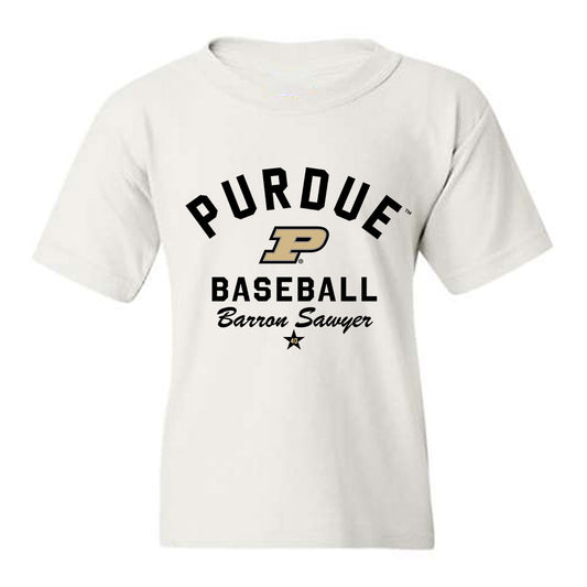 Purdue - NCAA Baseball : Barron Sawyer - Classic Shersey Youth T-Shirt-0