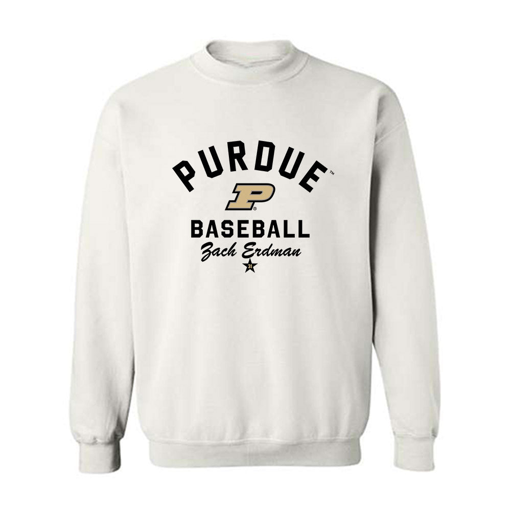 Purdue - NCAA Baseball : Zach Erdman - Classic Shersey Crewneck Sweatshirt-0