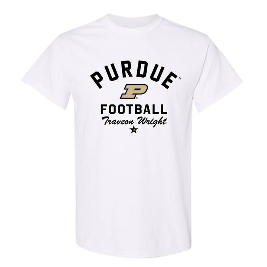 Purdue - NCAA Football : Traveon Wright - Classic Shersey T-Shirt-0