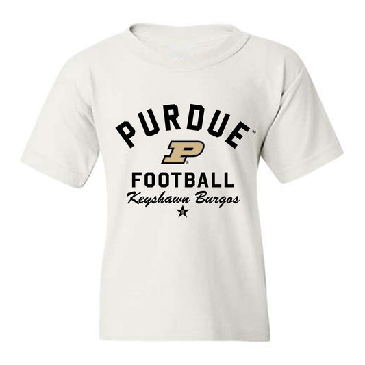 Purdue - NCAA Football : Keyshawn Burgos - Classic Shersey Youth T-Shirt-0