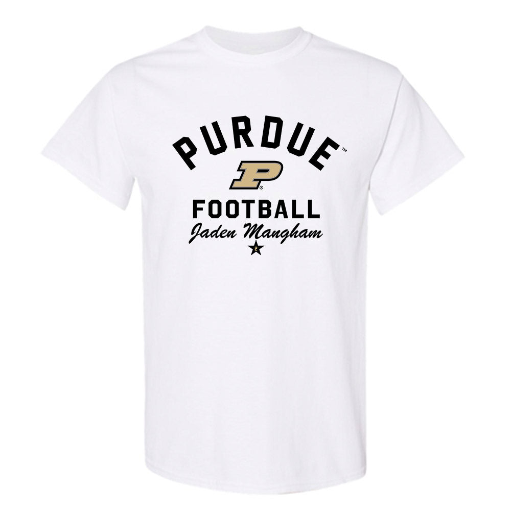 Purdue - NCAA Football : Jaden Mangham - Classic Shersey T-Shirt-0