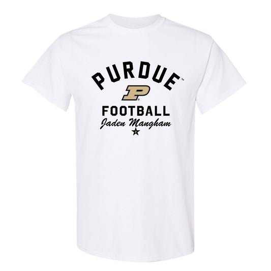 Purdue - NCAA Football : Jaden Mangham - Classic Shersey T-Shirt-0