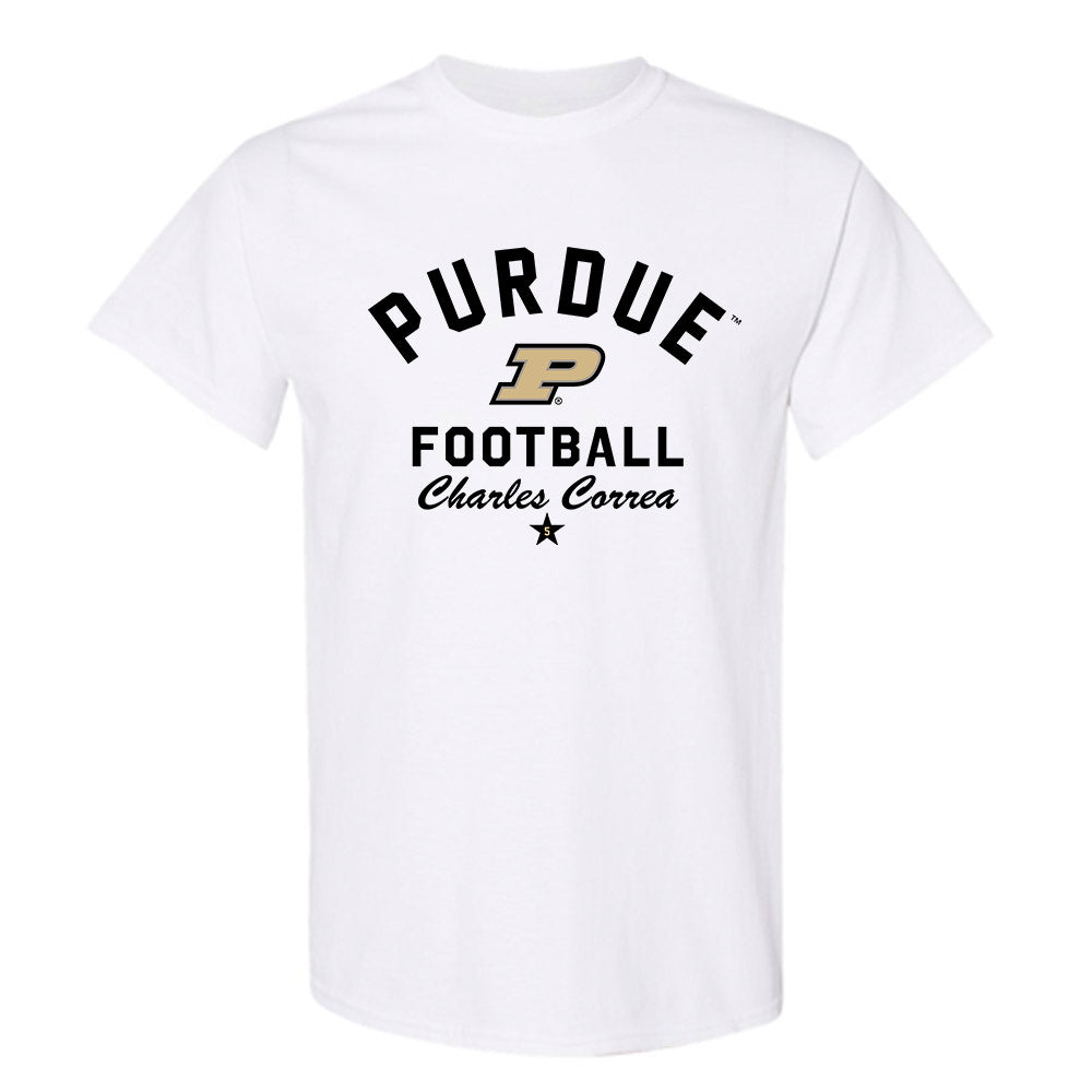 Purdue - NCAA Football : Charles Correa - Classic Shersey T-Shirt-0