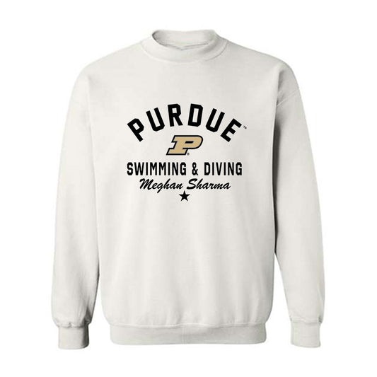 Purdue - NCAA Women's Swimming & Diving : Meghan Sharma - Classic Shersey Crewneck Sweatshirt-0