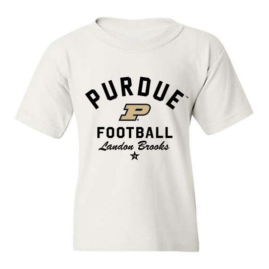 Purdue - NCAA Football : Landon Brooks - Classic Shersey Youth T-Shirt-0